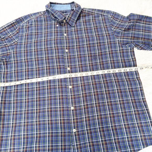 Chaps Men’s XL Button Down Shirt Plaid Long Sleeve Casual Easy Care - Picture 4 of 8